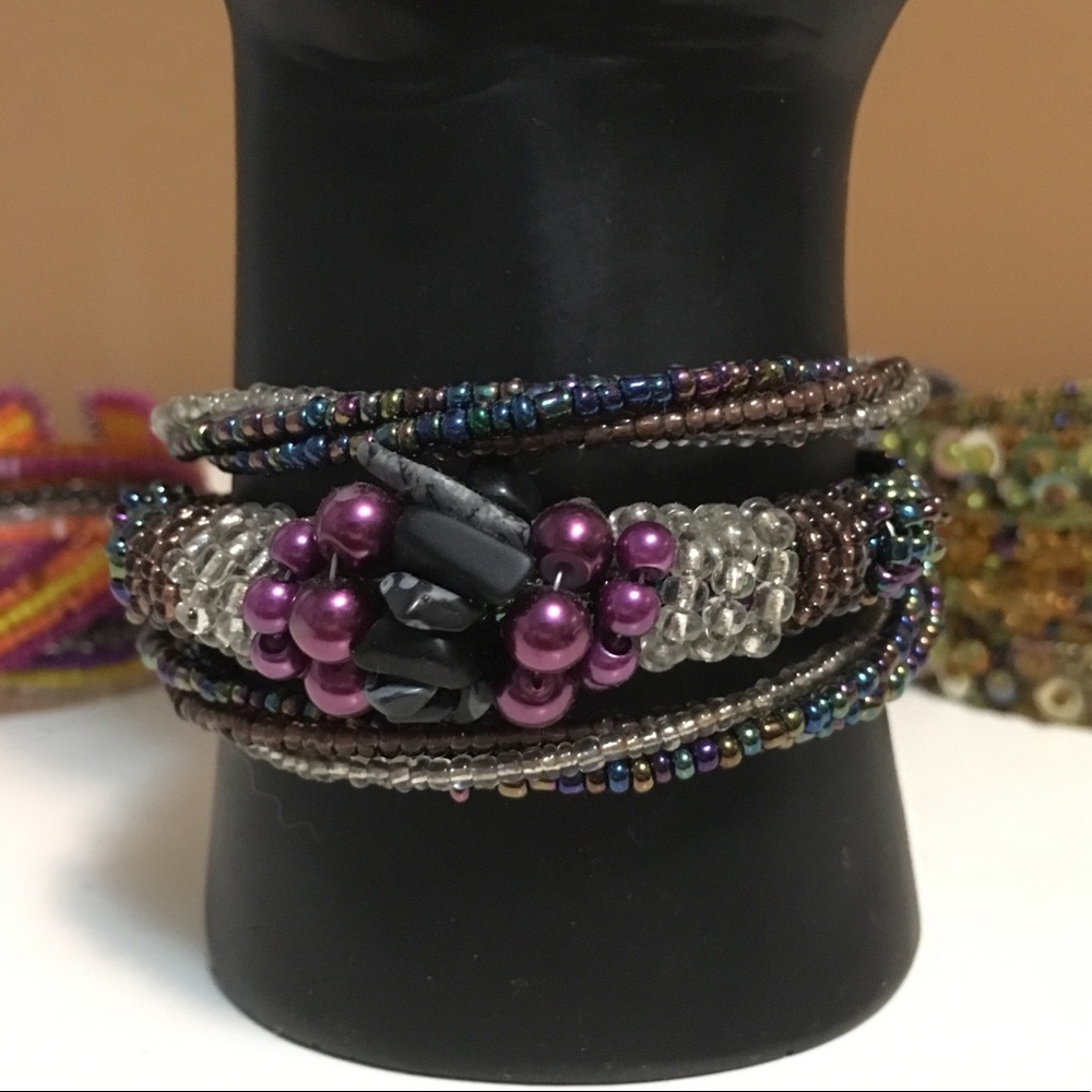 Beaded wrap bracelet